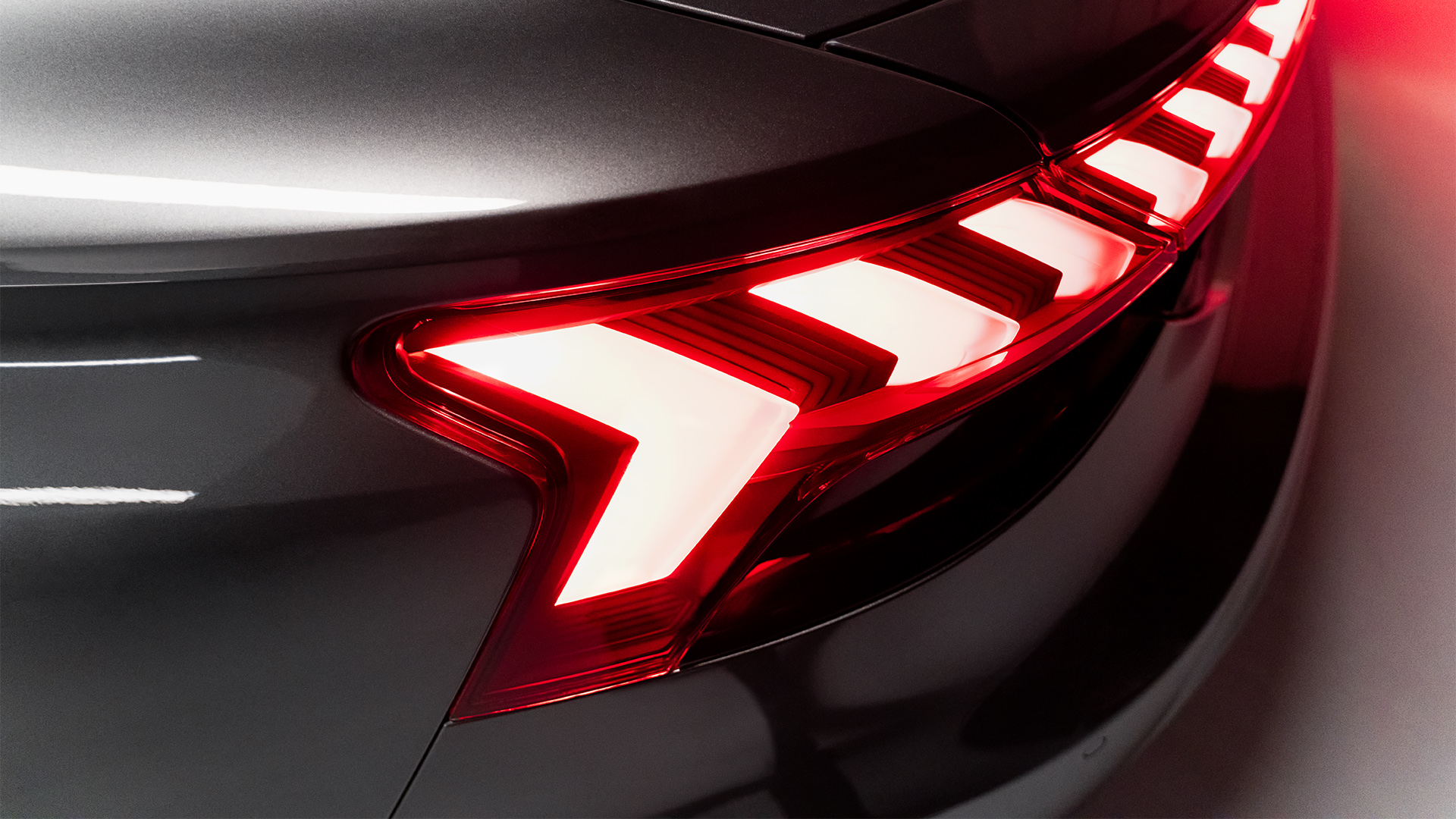 Las luces traseras del Audi RS e-tron GT